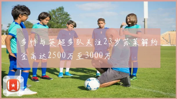 多特与英超多队关注23岁苏莱解约金高达2500万至3000万
